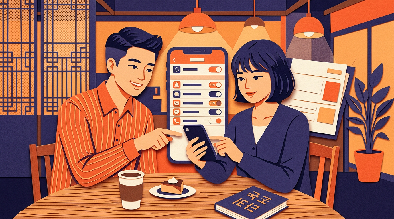 세이클럽 앱 알림 설정 화면